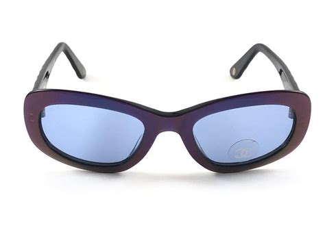 chanel blue lense glasses